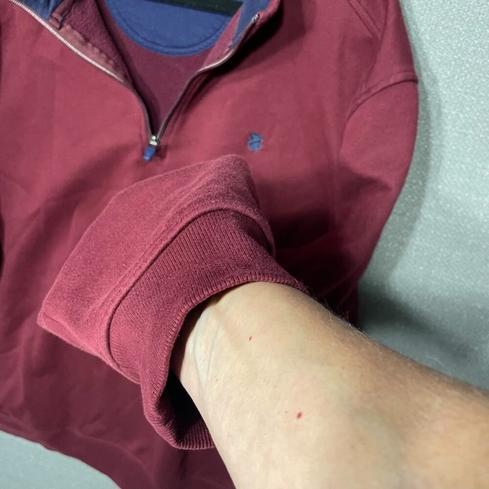 Izod 1/4 Quarter Zip Fleece Mens 2XL Tall Advantage Performance Preppy Golf - Picture 8 of 13